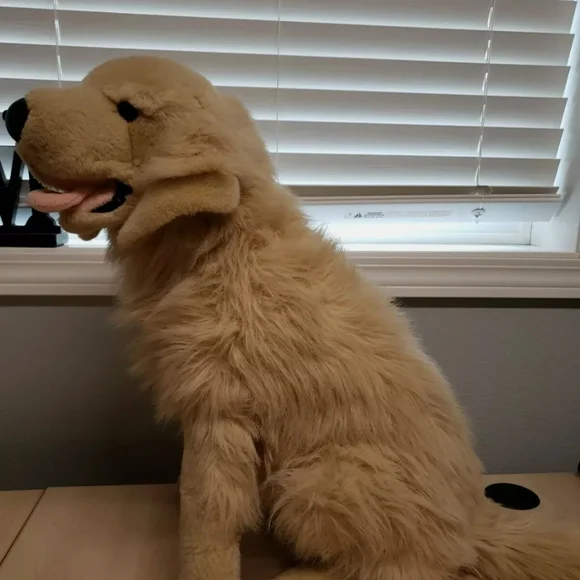 Plush Golden Retriever Stuffed Animal Toy - Picture 3 of 8
